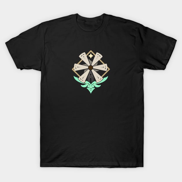 mondstadt emblem T-Shirt by anemocha